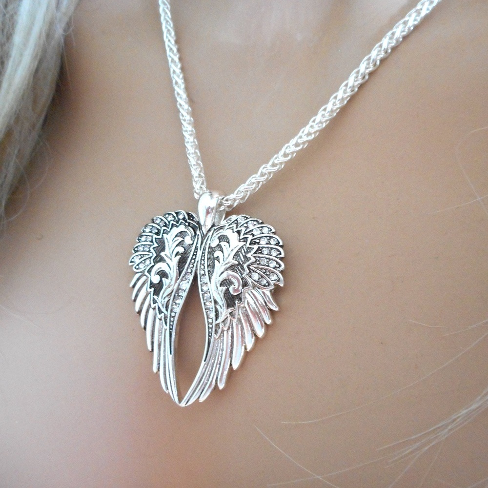 Angel Wings - Naturally Beautiful Spoon Replica Necklace Pendant